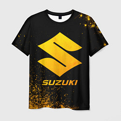 Футболка мужская Suzuki - gold gradient, цвет: 3D-принт