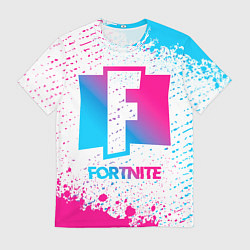 Футболка мужская Fortnite neon gradient style, цвет: 3D-принт