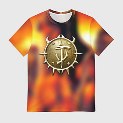 Футболка мужская Дум гай символ, цвет: 3D-принт