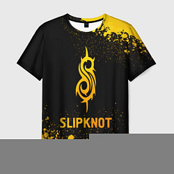 Футболка мужская Slipknot - gold gradient, цвет: 3D-принт