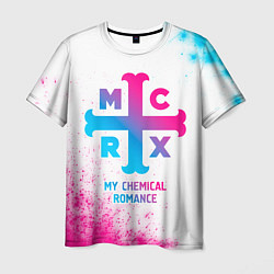 Футболка мужская My Chemical Romance neon gradient style, цвет: 3D-принт