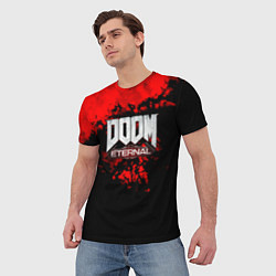 Футболка мужская Doom blood game, цвет: 3D-принт — фото 2