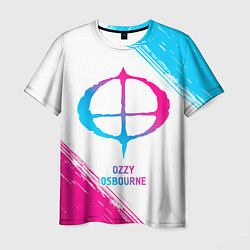 Футболка мужская Ozzy Osbourne neon gradient style, цвет: 3D-принт