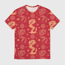 Футболка мужская Азиатские драконы - классика, цвет: 3D-принт