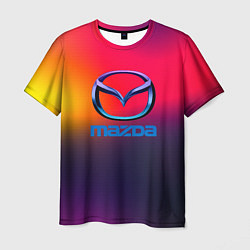 Футболка мужская Mazda gradient, цвет: 3D-принт