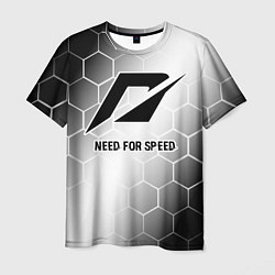 Футболка мужская Need for Speed glitch на светлом фоне, цвет: 3D-принт