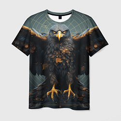 Футболка мужская Орёл с расправленными крыльями, цвет: 3D-принт