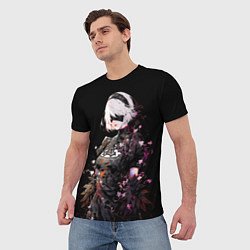 Футболка мужская 2b from nier automata, цвет: 3D-принт — фото 2