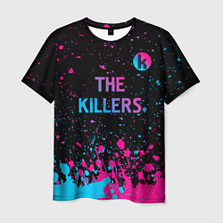 Футболка мужская The Killers - neon gradient посередине, цвет: 3D-принт