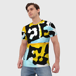 Футболка мужская Абстрактная композиция, цвет: 3D-принт — фото 2