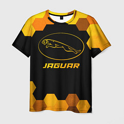 Футболка мужская Jaguar - gold gradient, цвет: 3D-принт