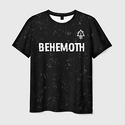 Футболка мужская Behemoth glitch на темном фоне посередине, цвет: 3D-принт