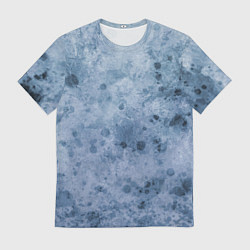 Футболка мужская Абстракция - сине-серая грусть, цвет: 3D-принт