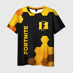 Футболка мужская Fortnite - gold gradient вертикально, цвет: 3D-принт
