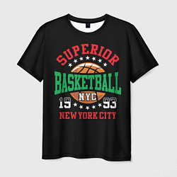 Футболка мужская Superior basketball, цвет: 3D-принт