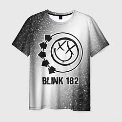 Футболка мужская Blink 182 glitch на светлом фоне, цвет: 3D-принт