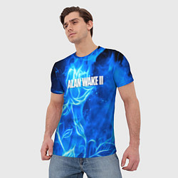 Футболка мужская Alan Wake 2 flame, цвет: 3D-принт — фото 2