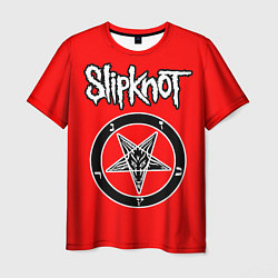 Футболка мужская Slipknot пентаграмма, цвет: 3D-принт