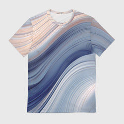 Футболка мужская Blue liquid, цвет: 3D-принт