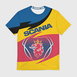 Футболка мужская Scania logo, цвет: 3D-принт