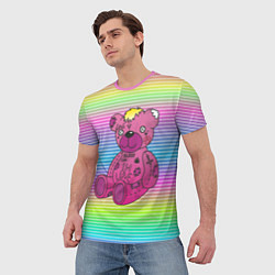 Футболка мужская Медвежонок Лил Пип, цвет: 3D-принт — фото 2