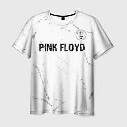 Футболка мужская Pink Floyd glitch на светлом фоне посередине, цвет: 3D-принт