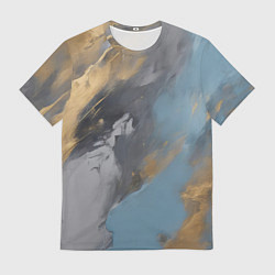Мужская футболка Мазки краски - нейросеть