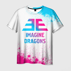 Футболка мужская Imagine Dragons neon gradient style, цвет: 3D-принт
