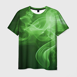 Футболка мужская Зеленый дым, цвет: 3D-принт