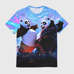 Футболка мужская Кунг-фу Панда Friend, цвет: 3D-принт