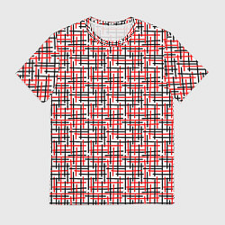 Мужская футболка Пересекаемые цветные полосы