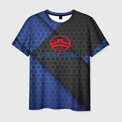 Футболка мужская Great wall logo, цвет: 3D-принт