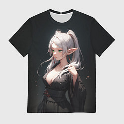 Футболка мужская Фрирен в кимоно- Sou sou no frieren, цвет: 3D-принт