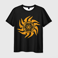 Футболка мужская Символика звезда колесница Перуна, цвет: 3D-принт