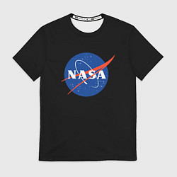 Футболка мужская NASA logo space, цвет: 3D-принт