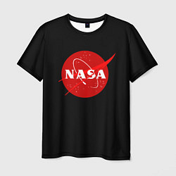 Футболка мужская NASA redlogo space usa, цвет: 3D-принт