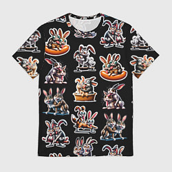 Мужская футболка Кролики - Камасутра позы