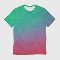 Футболка мужская Цветной градиент - нейросеть, цвет: 3D-принт