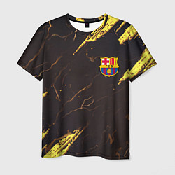 Футболка мужская Barcelona краски текстура, цвет: 3D-принт