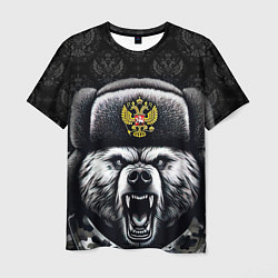 Футболка мужская Русский медведь, цвет: 3D-принт