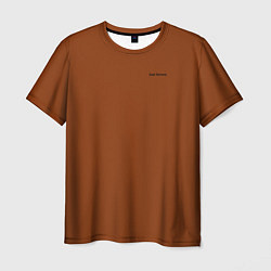 Футболка мужская Just brown однотонный, цвет: 3D-принт