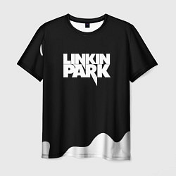 Футболка мужская Linkin park краска белая, цвет: 3D-принт