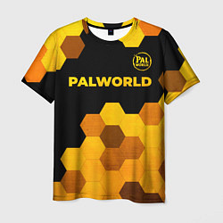 Футболка мужская Palworld - gold gradient посередине, цвет: 3D-принт