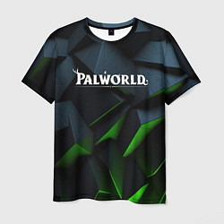 Футболка мужская Palworld логотип абстракт объемные плиты, цвет: 3D-принт