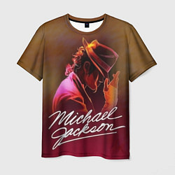 Футболка мужская Michael Jackson нарисованный кистью, цвет: 3D-принт