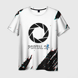 Футболка мужская Portal 2 краски валв, цвет: 3D-принт