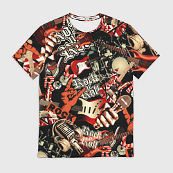 Мужская футболка Рок патерн