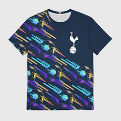 Футболка мужская Tottenham градиентные мячи, цвет: 3D-принт