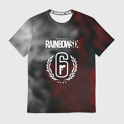 Футболка мужская Rainbow six gradient fire, цвет: 3D-принт