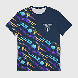 Мужская футболка Lazio градиентные мячи